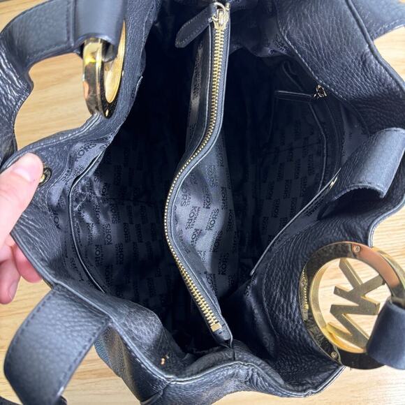 MICHAEL Michael Kors Fulton Large East West Tote Pebbled Leather Shoulder Bag - Picture 5 of 5